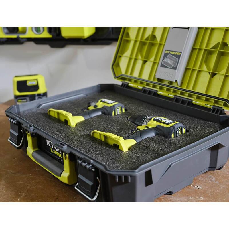 RYOBI LINK Medium Tool Box and Tool Box Foam Insert - STM102-STM307