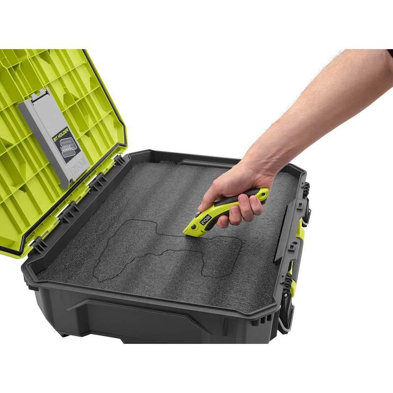 RYOBI LINK Medium Tool Box and Tool Box Foam Insert - STM102-STM307