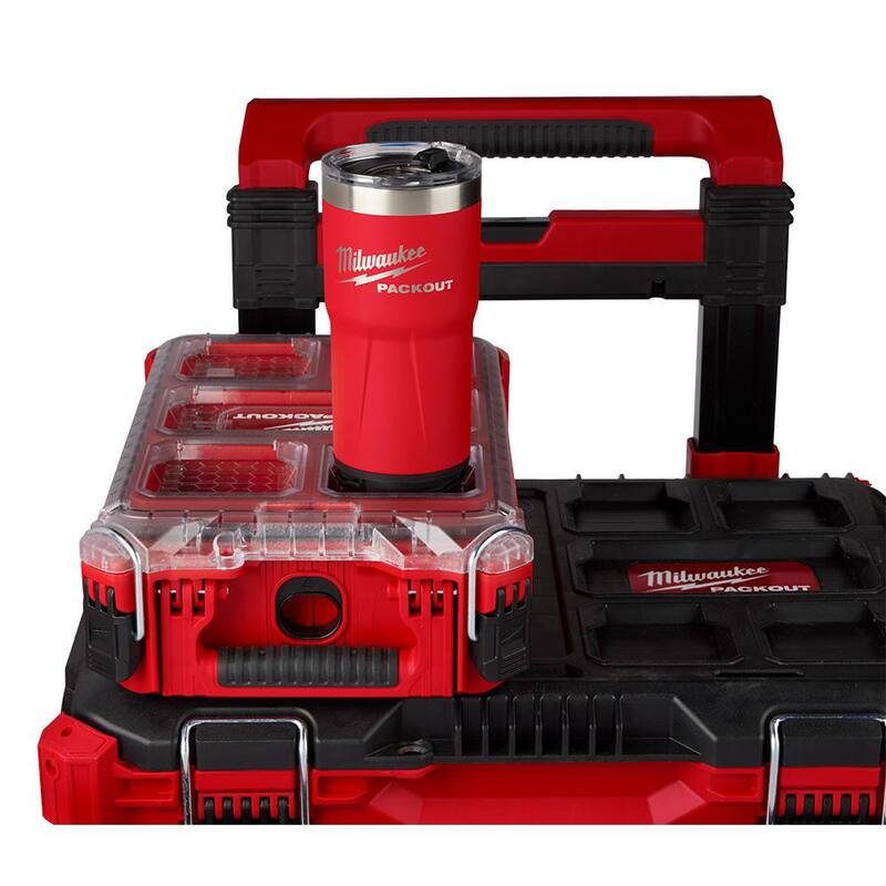 Milwaukee PACKOUT Red and Black 20 oz. Tumbler (2-Pack) - 48-22-8392R-48-22-8392B