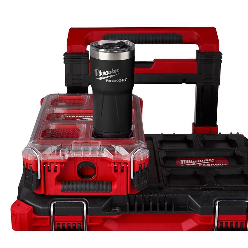 Milwaukee PACKOUT Red and Black 20 oz. Tumbler (2-Pack) - 48-22-8392R-48-22-8392B
