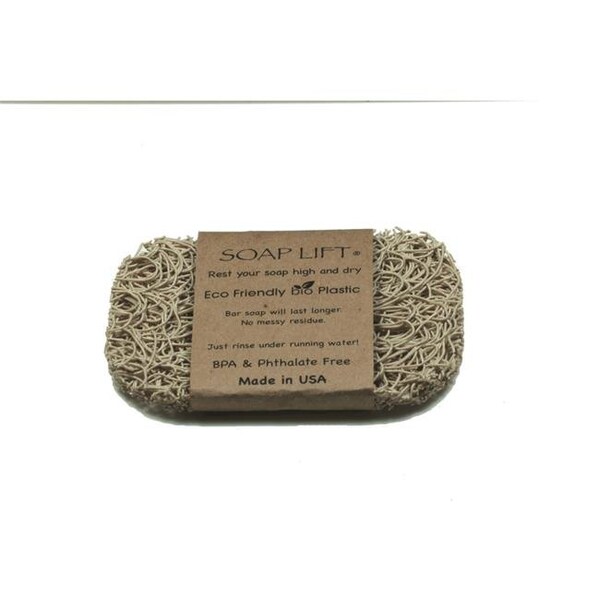 Soap Lift Soap Lift 9471160 0.25 x 4.5 x 3 in. Bio Plastic Bar Soap Saver - Bone - 9471160