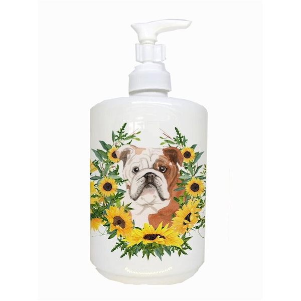 Carolines Treasures English Bulldog Ceramic Soap Dispenser - CK2941SOAP