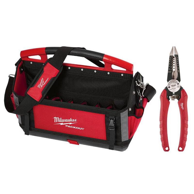 Milwaukee 20 in. PACKOUT Tote with 6-in-1 Wire Stripper Pliers - 48-22-8320-48-22-3079