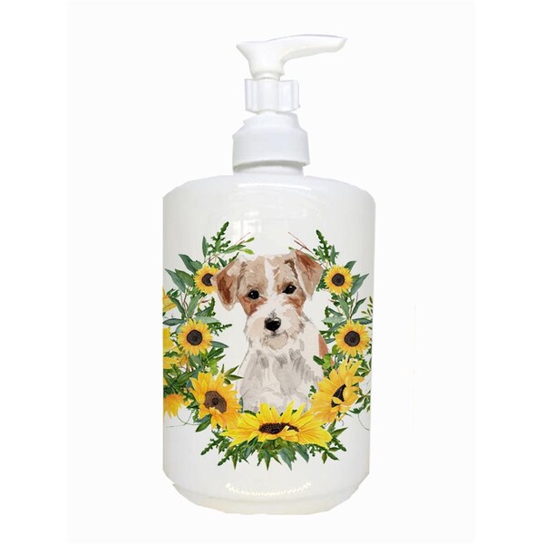 Carolines Treasures Jack Russell Terrier Ceramic Soap Dispenser - CK2928SOAP