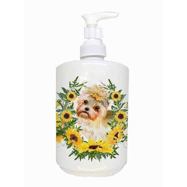 Carolines Treasures Morkie Ceramic Soap Dispenser - CK2860SOAP