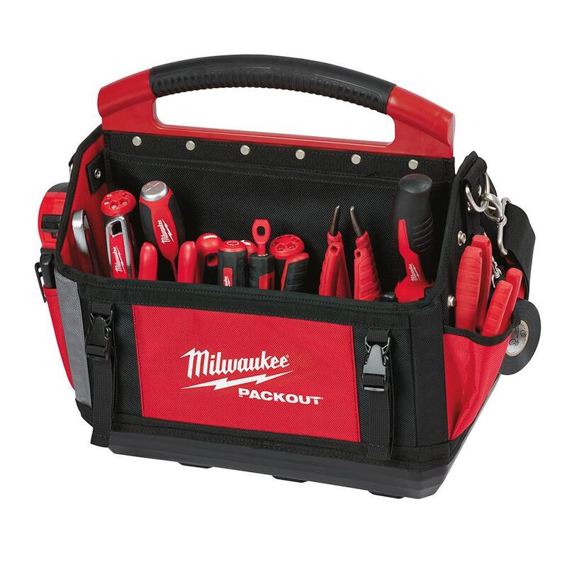 Milwaukee 15 in. Packout Tote with Screwdriver Set (8-Piece) - 48-22-8315-48-22-2718