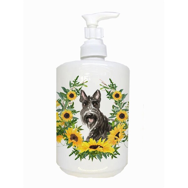 Carolines Treasures Scottish Terrier Ceramic Soap Dispenser - CK2963SOAP