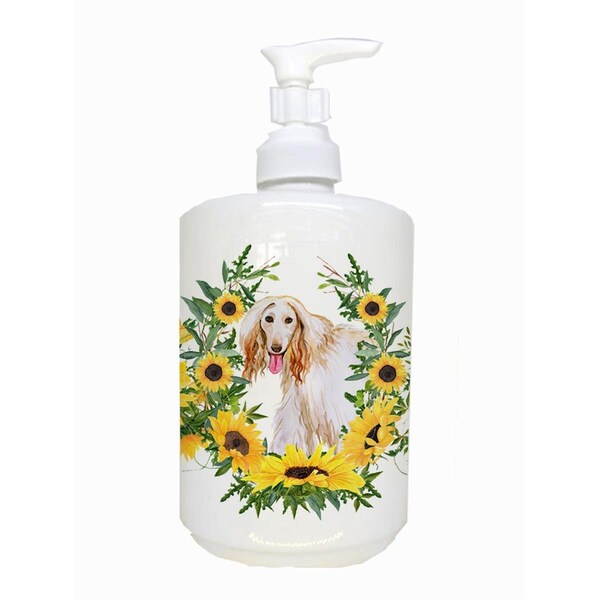 Carolines Treasures Afghan Hound Ceramic Soap Dispenser - CK2894SOAP