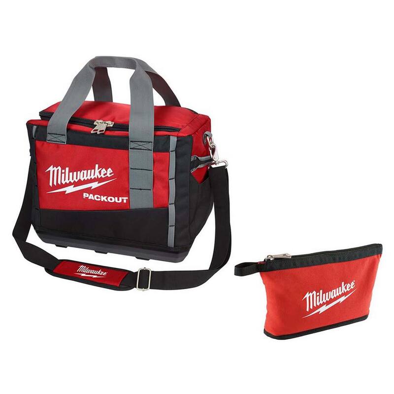 Milwaukee 15 in. PACKOUT Tool Duffle Bag with Red Zipper - 48-22-8321-48-22-8180