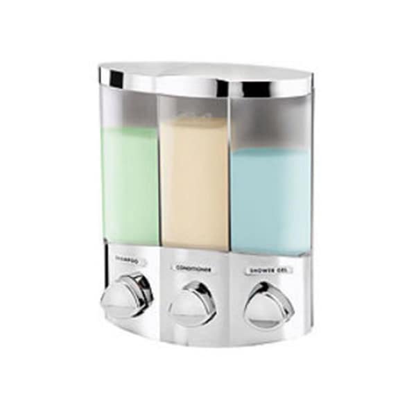 Latestluxury Euro Dispenser Trio Chrome-Chrome Buttons - LA46345