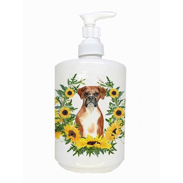 Carolines Treasures Boxer Ceramic Soap Dispenser - CK2982SOAP
