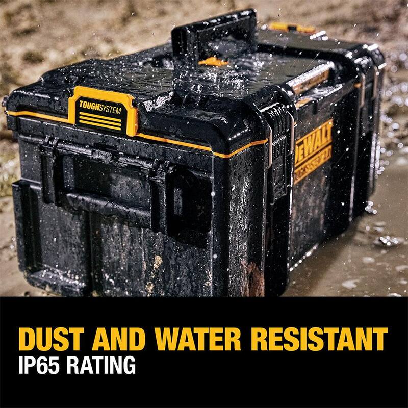 DEWALT TOUGHSYSTEM 2.0 22 in. Large Tool Box and (2) TOUGHSYSTEM 2.0 Deep Tool Trays - DWST08300W81202
