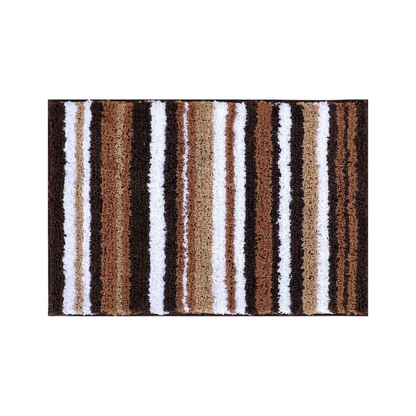 Better Trends Griffie Collection 100% Polyester  24' x 36' Rectangle Bath Rug in Cafe - BAGR2436CAF