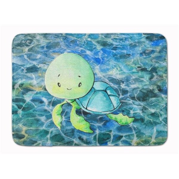 Carolines Treasures Carolines Treasures BB8525RUG Sea Turtle Machine Washable Memory Foam Mat - BB8525RUG