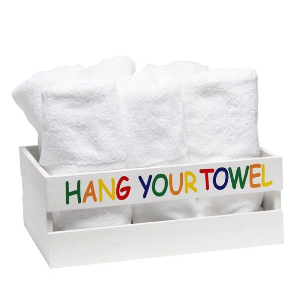 Elegant Designs Three Piece Decorative Wood Bathroom Set, Large, Kids - HG3000-WKC