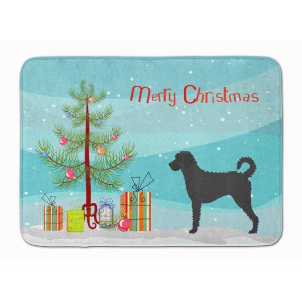 Carolines Treasures Labradoodle Christmas Machine Washable Memory Foam Mat - BB8499RUG