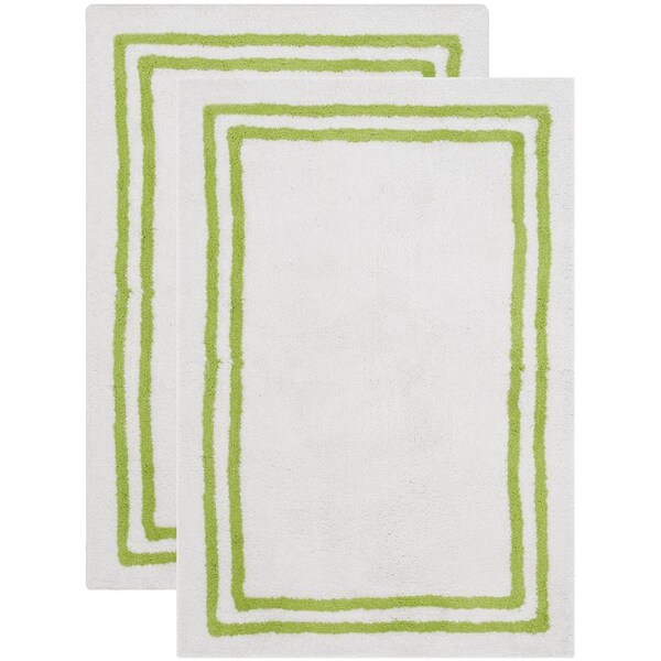 Safavieh Candy Stripes Tufted Plush, Light Green - PMB725E-2-SET2