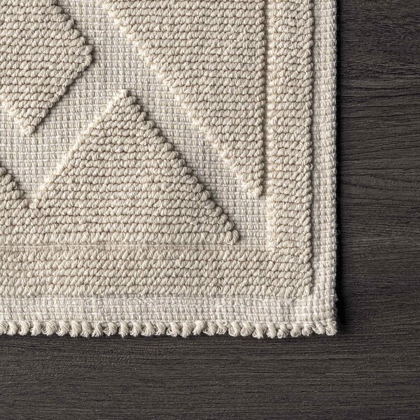 Nuloom Hudson Abstract Maze Bath Mat 2ft 2in x 3ft 9in - PSKO02B-22039