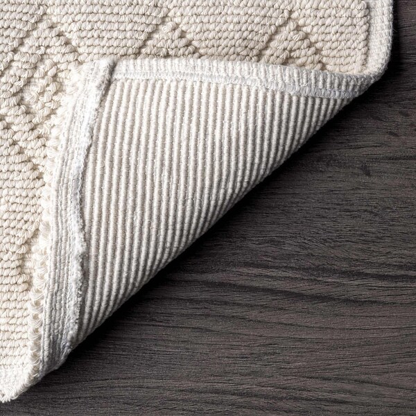 Nuloom Ethan Textured Trellis Bath Mat 2ft 2in x 3ft 9in - PSKO05B-22039
