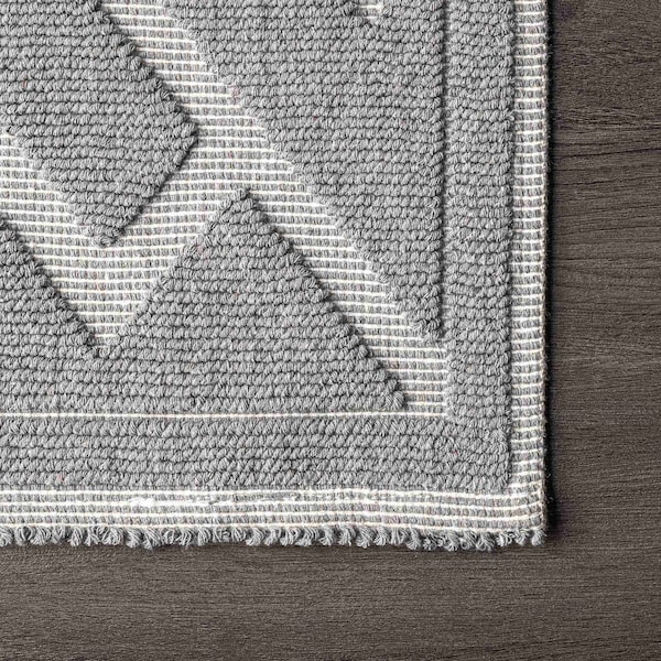 Nuloom Hudson Abstract Maze Bath Mat 2ft 2in x 3ft 9in - PSKO02A-22039