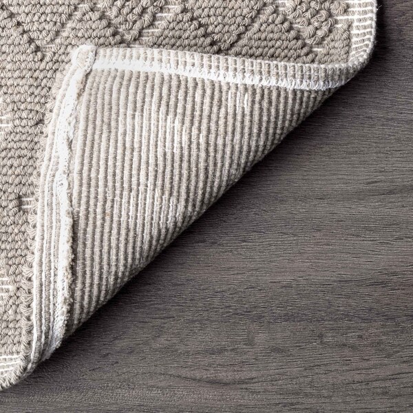 Nuloom Blaise Modern Diamonds Bath Mat 1ft 9in x 2ft 10in - PSKO08C-190210