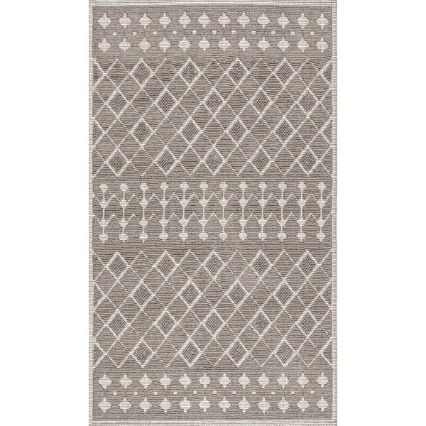 Nuloom Blaise Modern Diamonds Bath Mat 1ft 9in x 2ft 10in - PSKO08C-190210
