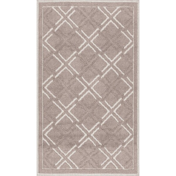 Nuloom Sheridan Textured Diamond Trellis Bath Mat 1ft 5in x 2ft - PSKO01C-1502