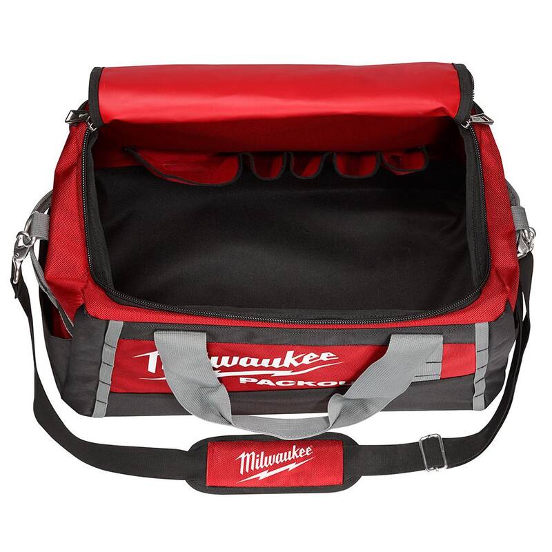 Milwaukee 20 in. PACKOUT Tool Bag/Tote with Fastback Folding Utility Knife Set (2-Pack) - 48-22-8322-48-22-1503