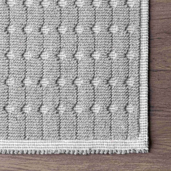 Nuloom Maverick Textured Moroccan Bath Mat 1ft 9in x 2ft 10in - PSKO04A-190210