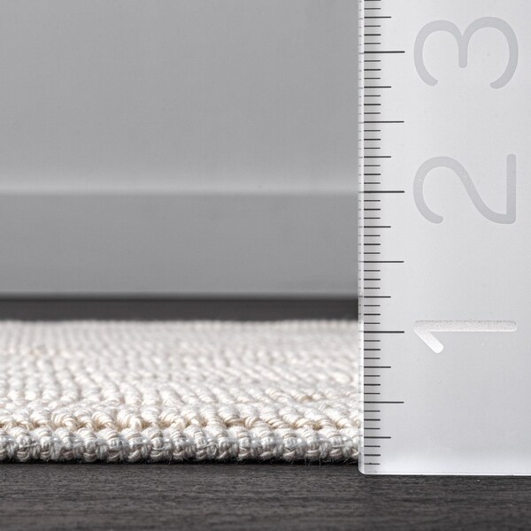 Nuloom Sheridan Textured Diamond Trellis Bath Mat 2ft 2in x 3ft 9in - PSKO01B-22039