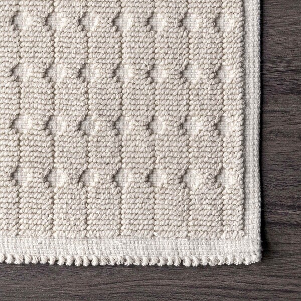 Nuloom Maverick Textured Moroccan Bath Mat 1ft 9in x 2ft 10in - PSKO04B-190210
