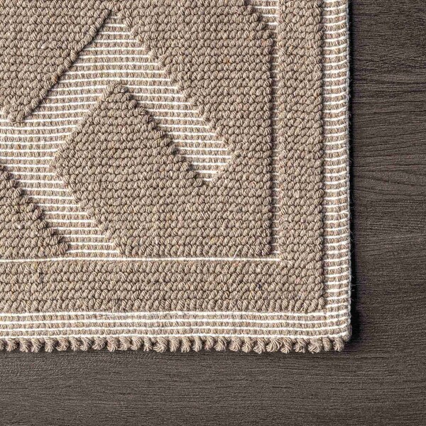 Nuloom Hudson Abstract Maze Bath Mat 2ft 2in x 3ft 9in - PSKO02C-22039