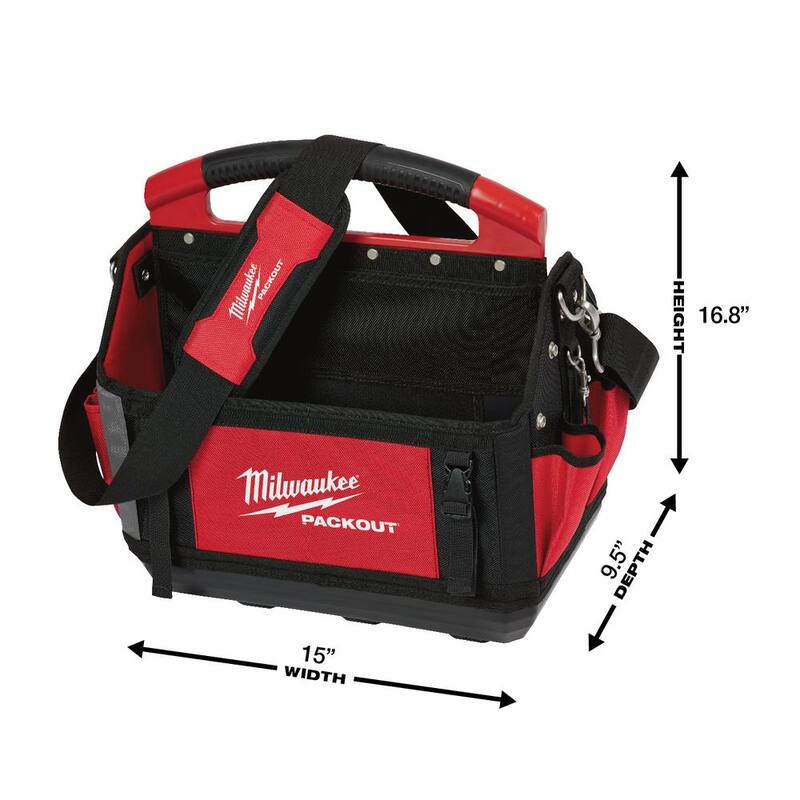 Milwaukee 15 in. PACKOUT Tote with 3-Piece Pliers Kit - 48-22-8315-48-22-6331