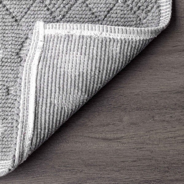 Nuloom Blaise Modern Diamonds Bath Mat 2ft 2in x 3ft 9in - PSKO08A-22039