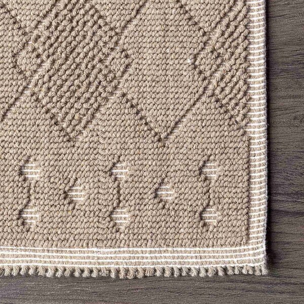 Nuloom Maverick Textured Moroccan Bath Mat 1ft 9in x 2ft 10in - PSKO04C-190210