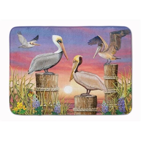 Carolines Treasures Carolines Treasures PRS4041RUG 19 x 27 in. Pelicans Machine Washable Memory Foam Mat - PRS4041RUG