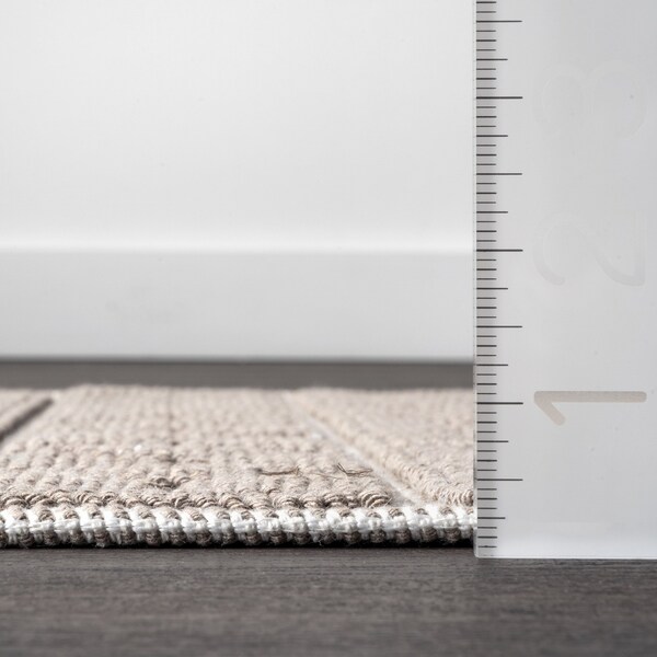 Nuloom Easton Textured Tribal Bath Mat 1ft 5in x 2ft - PSKO07C-1502