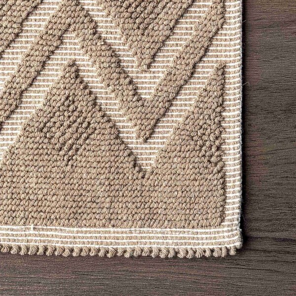 Nuloom Easton Textured Tribal Bath Mat 1ft 5in x 2ft - PSKO07C-1502