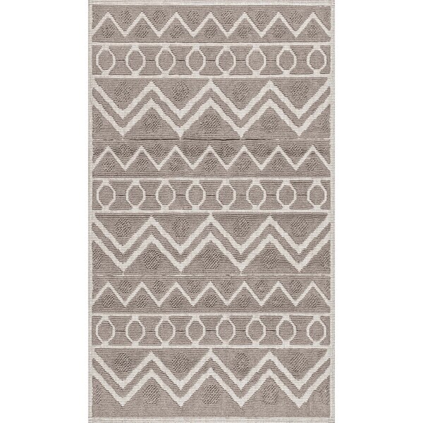Nuloom Easton Textured Tribal Bath Mat 1ft 5in x 2ft - PSKO07C-1502