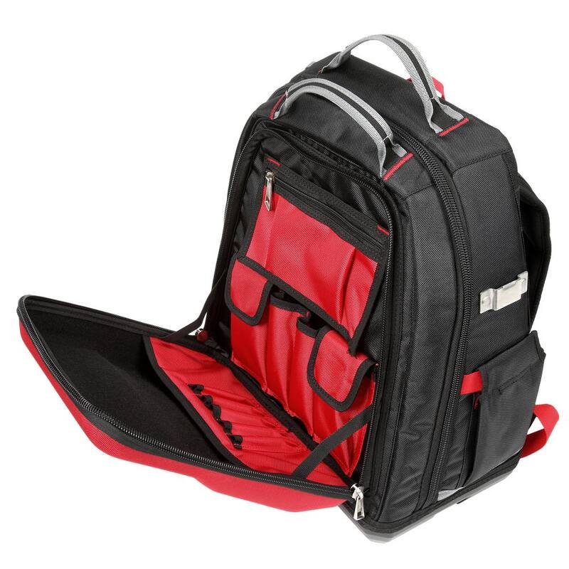 Milwaukee 15 in. PACKOUT Tool Backpack with FASTBACK Folding Utility Knife and 50-Pack General Purpose Utility Blade Set - 48-22-8301-48-22-1504