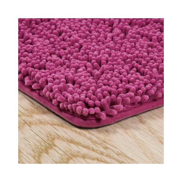 Hastings Home Hastings Home Memory Foam Shag Bath Mat 2-feet by 5-feet - Pink - 755846DLQ
