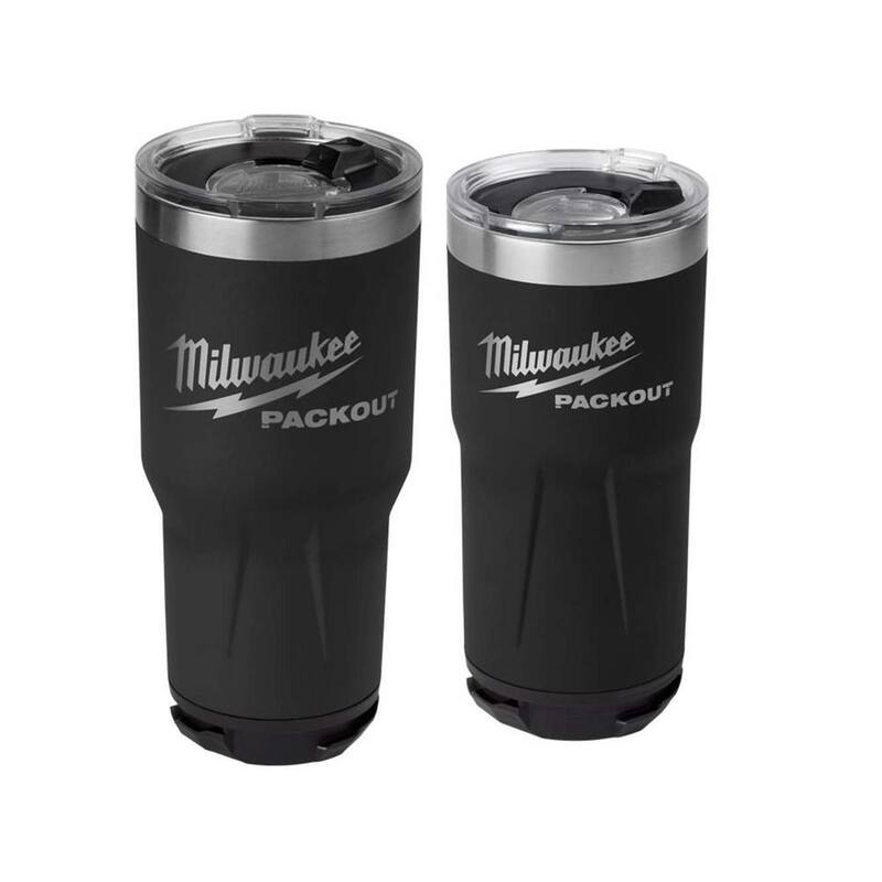 Milwaukee PACKOUT Black 30 oz. and 20oz Tumbler 2PK - 48-22-8393B-48-22-8392B