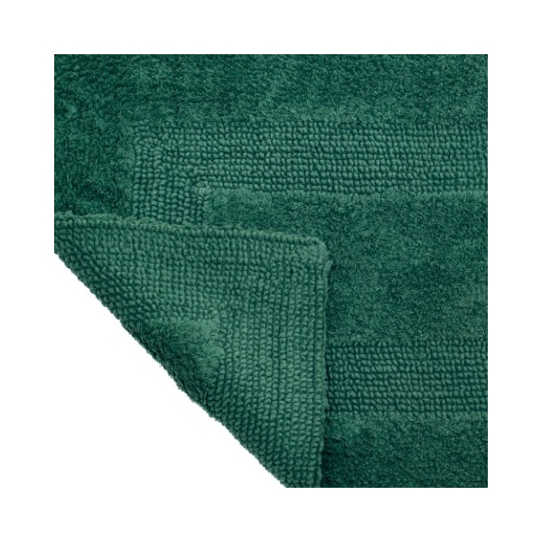 Hastings Home 100-percent Cotton Bathmat 24x60 Long Bathroom Runner, Reversible, Soft, Absorbent, Rug, Green - 418549YSC