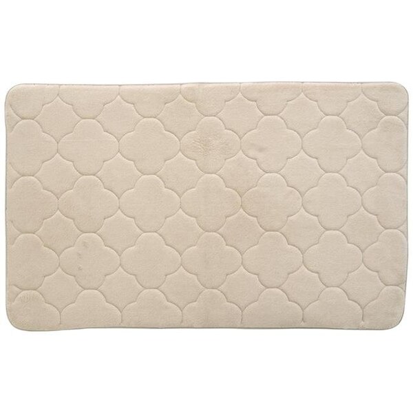 Stephan Roberts Home Stephan Roberts Home 40N-EM4V19-12 24 x 40 in. Embroidered Memory Foam Bath Mat - Gray Morn - 40N-EM4V19-12