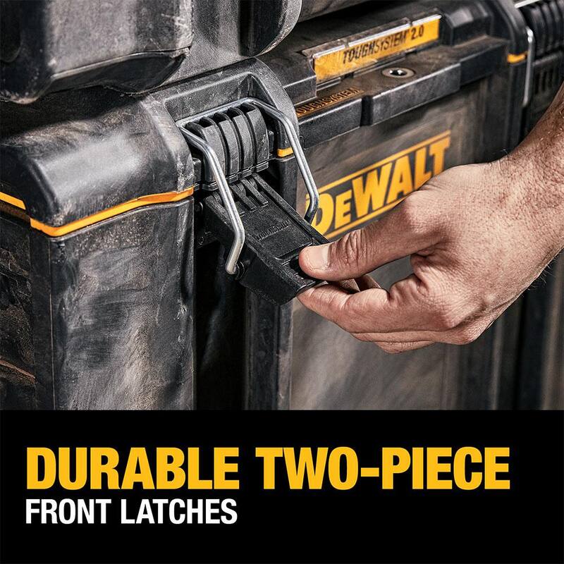 DEWALT TOUGHSYSTEM 2.0 24 in. Mobile Tool Box, (3) TOUGHSYSTEM 2.0 Shallow Tool Trays and TOUGHSYSTEM 2.0 Deep Tool Tray - DWST08450W10320
