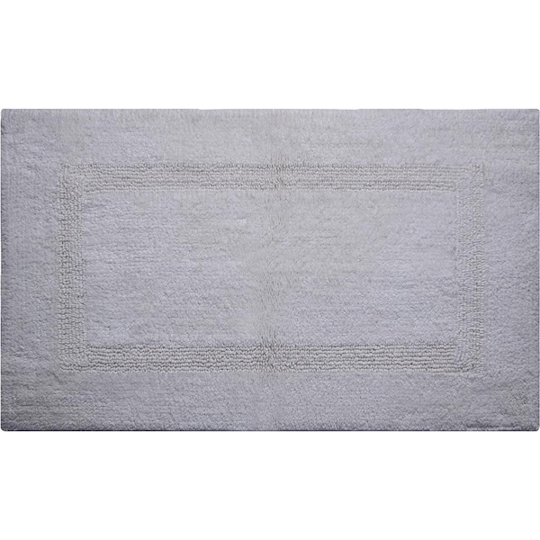 Better Trends Better Trends BALU1724GR 17 x 24 in. Lux Reversible Bath Rug; Grey - Set of 2 - BALU1724GR