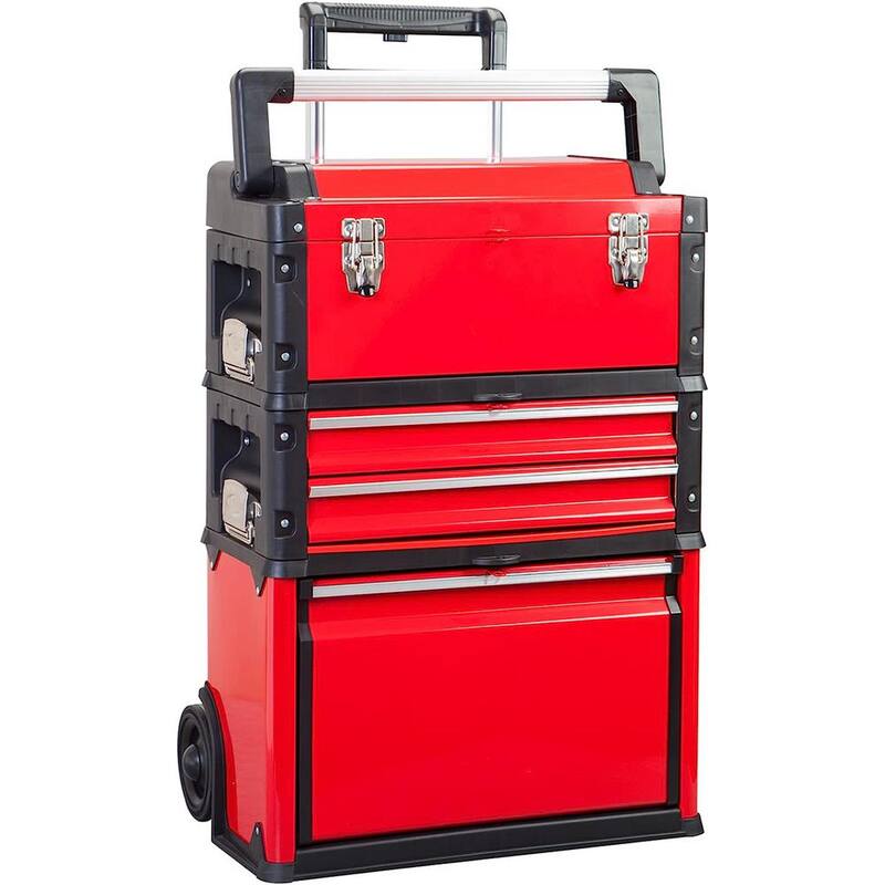 Big Red 19.3 in. L x 9 in. W x 29.3 in. H, Modular Tool Box Storage System - TRJF-C294ABD