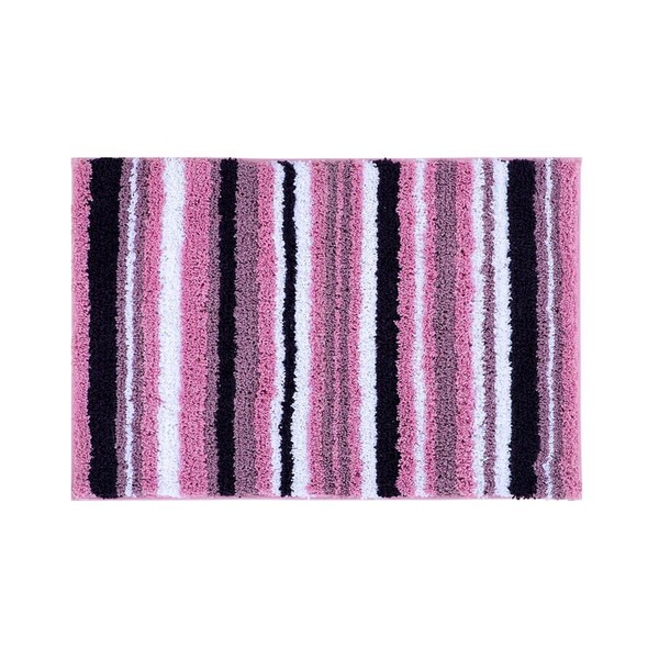 Better Trends Griffie Collection 100% Polyester  24' x 36' Rectangle Bath Rug in Eggplant - BAGR2436EGG