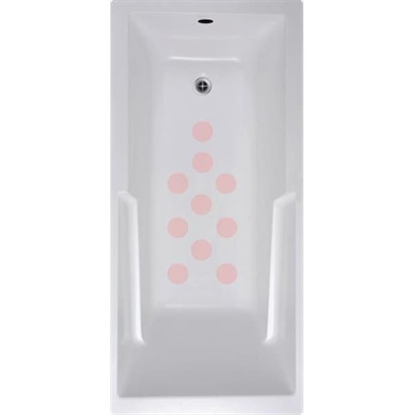 Versatraction VersaTractiion's Kahuna Grip 3 in. x 3 in. Circle Mat in Pink - Pack of 10 - NSM-CIR3PNK