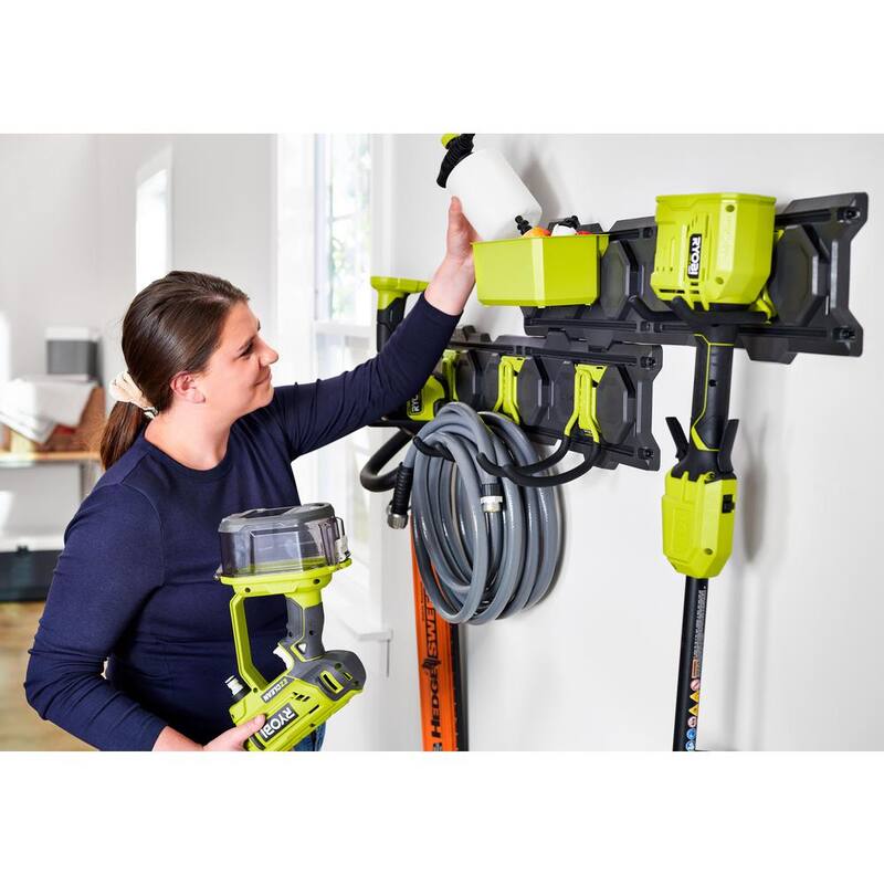 RYOBI LINK Tool Crate with LINK 7-Piece Wall Storage Kit and LINK Wall Rails (2-Pack) - STM104-STM503K-STM504